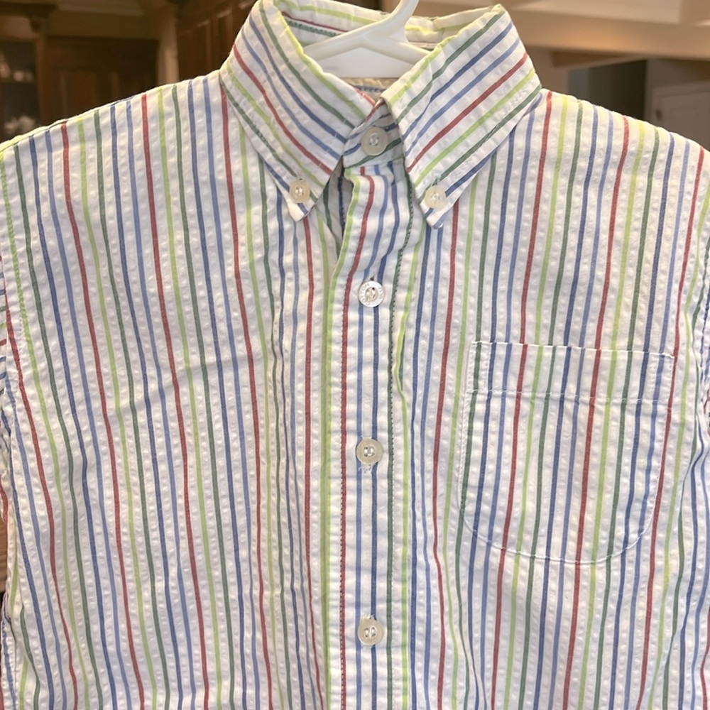 Cotton Blu Searsucker Short Sleeve